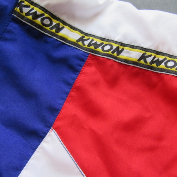 Vintage Kwon Color Block Jacket Sz S USA - Picture 3 of 6